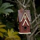 Glitzhome 12"H Red Distressed Solid Wood Cottage Birdhouse