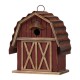 Glitzhome 10.25"H Rustic Solid Wood Barn Birdhouse