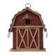 Glitzhome 10.25"H Rustic Solid Wood Barn Birdhouse