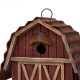 Glitzhome 10.25"H Rustic Solid Wood Barn Birdhouse