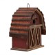 Glitzhome 10.25"H Rustic Solid Wood Barn Birdhouse