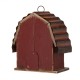 Glitzhome 10.25"H Rustic Solid Wood Barn Birdhouse