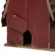 Glitzhome 10.25"H Rustic Solid Wood Barn Birdhouse