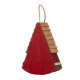 Glitzhome 11"H Distressed Solid Wood Watermelon Birdhouse