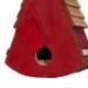Glitzhome 11"H Distressed Solid Wood Watermelon Birdhouse