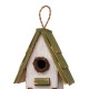 格致优品 Glitzhome 10.75"H Wood Green Roof Garden Birdhouse—格致优品 Glitzhome 10.75"H木绿色屋顶花园鸟屋