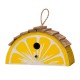 Glitzhome 11.5"L  Distressed Solid Wood Lemon Birdhouse