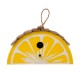 Glitzhome 11.5"L  Distressed Solid Wood Lemon Birdhouse