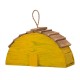 Glitzhome 11.5"L  Distressed Solid Wood Lemon Birdhouse