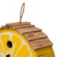 Glitzhome 11.5"L  Distressed Solid Wood Lemon Birdhouse