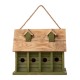 格致优品 Glitzhome  14.25"L Oversized Distressed Solid Wood Cottage Birdhouse—格致优品 Glitzhome  14.25"L 仿古原木平房鸟屋（加大款）