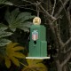 Glitzhome 13.75"H Wood Green Gas Pump Birdhouse