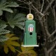 Glitzhome 13.75"H Wood Green Gas Pump Birdhouse