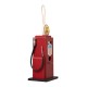 Glitzhome 13.75"H Wood Red Gas Pump Birdhouse