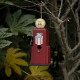 Glitzhome 13.75"H Wood Red Gas Pump Birdhouse