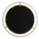 Glitzhome 28.00"D Oversized Glam Gold Metal Round Wall Mirror