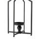 Glitzhome 22.00"H Modern Farmhouse Black Metal Candle Lantern