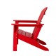 Elm PLUS Eco-Friendly Red Recycled Plastic Outdoor Adirondack Chair