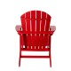 Elm PLUS Eco-Friendly Red Recycled Plastic Outdoor Adirondack Chair