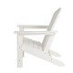 Elm PLUS Eco-Friendly White Recycled Plastic Outdoor Adirondack Chair