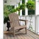 Elm PLUS Eco-Friendly Tan Recycled Plastic Outdoor Adirondack Chair