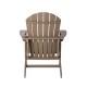 Elm PLUS Eco-Friendly Tan Recycled Plastic Outdoor Adirondack Chair