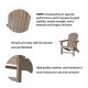 Elm PLUS Eco-Friendly Tan Recycled Plastic Outdoor Adirondack Chair
