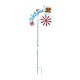 Glitzhome 48"H Metal Bicycle Wind Spinner Welcome Yard Stake