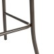 Glitzhome 43"H Rustic Steel Bar Stool with Solid Elm Wood Seat and Back Support, Set of 2