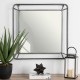 Glitzhome 29.50"H Oversized Square Wall Mirror with Metal Frame