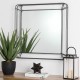 Glitzhome 29.50"H Oversized Square Wall Mirror with Metal Frame