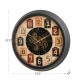 Glitzhome 27.50"D Oversized Vintage Round Gear Clock With Tempered Glass