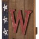 Glitzhome 42"H Welcome Patriotic Wood Stars Porch Board Sign