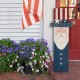 Glitzhome 36"H Wooden/Metal Patriotic Uncle Sam Porch Board Sign