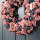 Glitzhome 19"D Fabric Patriotic Stripes and Stars Wreath