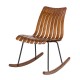 Glitzhome Bamboo Contoured Rocking Accent Chair