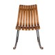 Glitzhome Bamboo Contoured Rocking Accent Chair