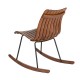 Glitzhome Bamboo Contoured Rocking Accent Chair