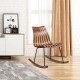 Glitzhome Bamboo Contoured Rocking Accent Chair