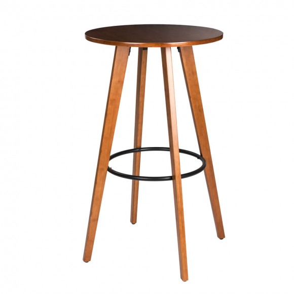 Glitzhome 40.25"H Bamboo Round Bar Table