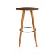 Glitzhome 40.25"H Bamboo Round Bar Table