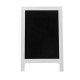 Glitzhome Farmhouse White Wooden Framed Haning or Standing Chalkboard Sign