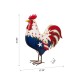 Glitzhome 21"H Metal Patriotic Rooster Porch Décor