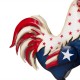 Glitzhome 21"H Metal Patriotic Rooster Porch Décor