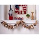 Glitzhome 72"L Americana Fabric Garland