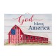 Glitzhome 30"L God Bless America Sign Wooden Wall/Hanging Decor