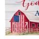 Glitzhome 30"L God Bless America Sign Wooden Wall/Hanging Decor