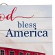 Glitzhome 30"L God Bless America Sign Wooden Wall/Hanging Decor