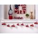 Glitzhome 72"L Patriotic Galvanized Truck Garland