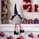 Glitzhome 24"H Fabric Patriotic Gnome Sitter Décor